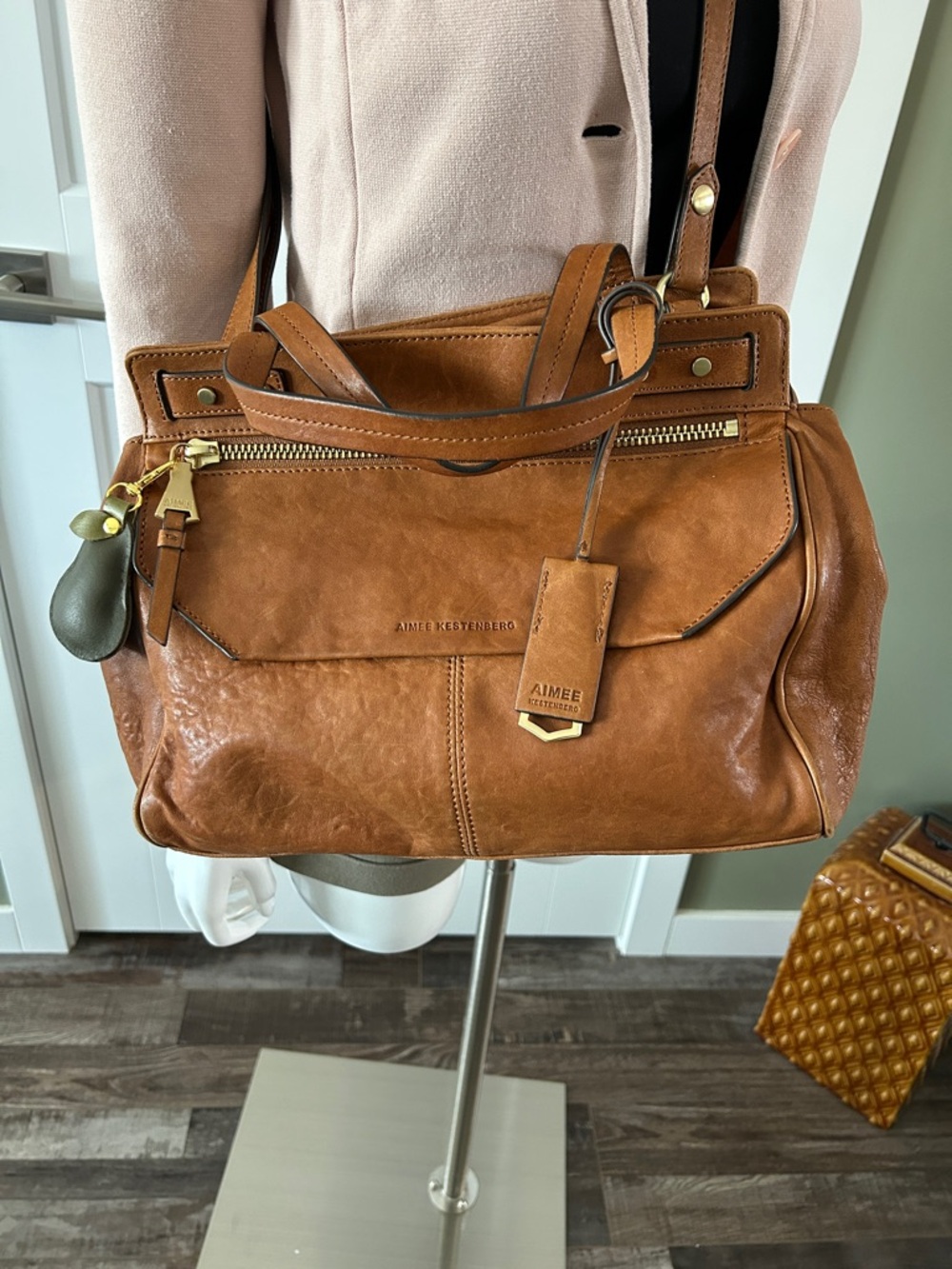 Aimee Kestenberg Buttery Soft Leather Satchel ✨ - Picture 3 of 14